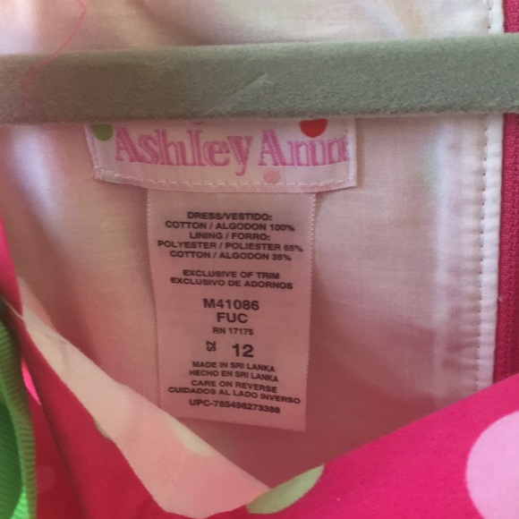 Ashley Ann Dress Sleeveless Pink Polka Dot Kids - Picture 3 of 3